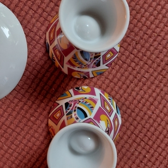 Vintage* Royal Elfreda (2) Asymmetrical Teacup & Saucer Sets - Picture 3 of 7